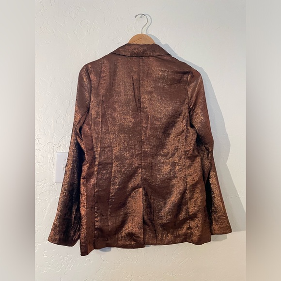 Women’s copper party suit. XS. EUC. Blazer & pants. - Picture 3 of 10